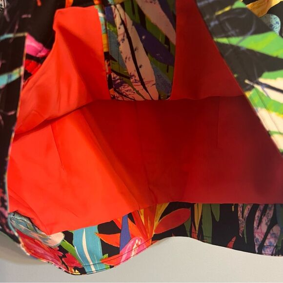 Chico’s Tropical & Colorful Blazer jacket Sz 0 (Small) - Picture 8 of 13